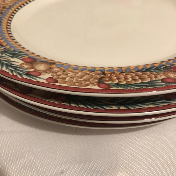 🎄1998 Debbie Mumm for Sakura Dish (4) Set- 858 $50 or $45 w/offer - Picture 5 of 5